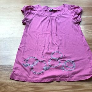 Roxy girls pink shirt